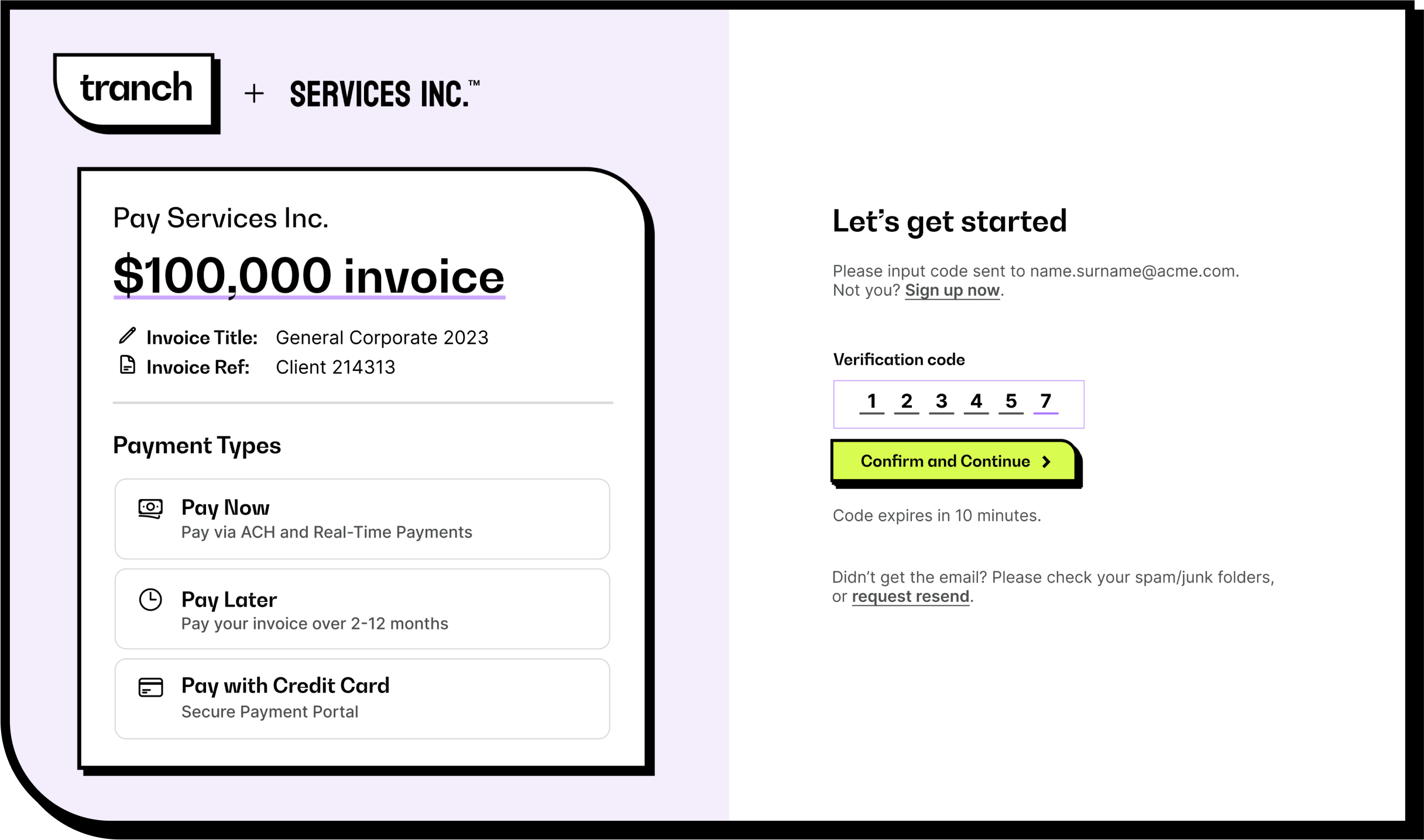 Tranch Checkout